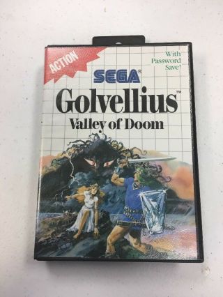 Golvellius: Valley Of Doom (sega Master,  1988) Vgc Cib Complete Rare L@l@