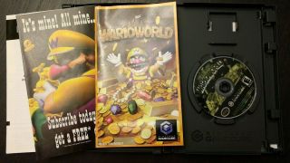 Wario World Gamecube,  Complete Rare Black Label.  Ex Cond