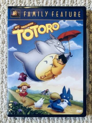 My Neighbor Totoro Dvd Rare Fox Dub Full Screen Family Feature Oop 2002