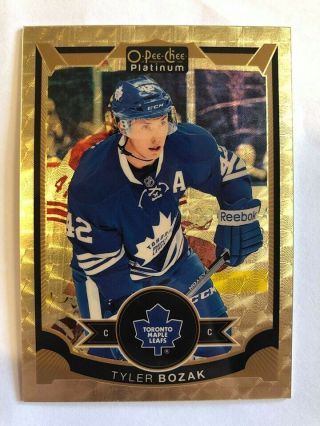 Tyler Bozak Opc Platinum 15/16 Golden Treasure 1/1 Leafs Blues Rare Hot Ssp