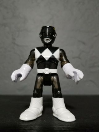 Imaginext Power Rangers Clear Black Ranger Figure From Battle Armor Rare