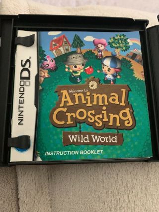 EUC Nintendo DS Animal Crossing Wild World Complete Retired Rare 2