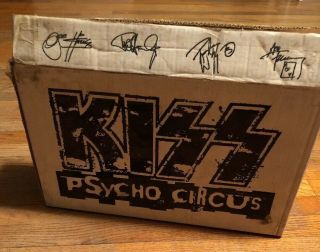 Kiss Psycho Circus Mcfarlane Action Figures Set Of 4 Rare Sticker