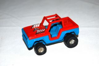 Ultra Rare Tonka Tote Mini Rico Bronco Red Blue Totes Ford Toy Diecast Miniature