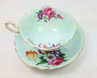 Rare Vintage Paragon China Cup And Saucer Rose Tulip
