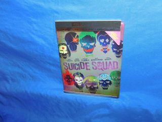 Suicide Squad 4k,  Blu - Ray Best Buy Exclusive Steelbook Rare