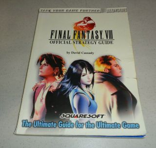 Rare Official Final Fantasy Viii Strategy Guide By Brady Games Ps1 Ff8