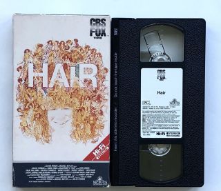 Hair (1979) Vhs Rare Cbs Fox Hi - Fi Release Age Of Aquarius