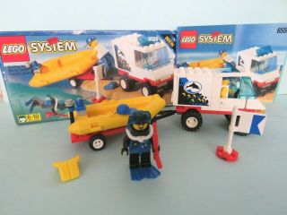 Rare Complete Vintage Lego Town Divers Scuba Squad 6556 Truck Boat W Box,  Instr