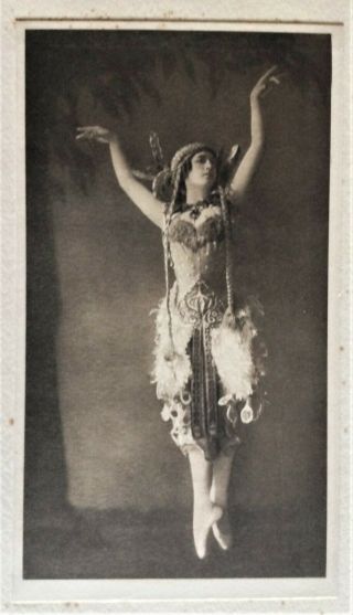 Thamar Karsavina.  V.  Rare 1913 E.  O.  Hoppe Print.  Diaghilev.  Ballet Russe