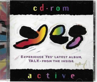 Yes Talk Cd Rom Active Jon Anderson Trevor Rabin Peter Max Cover Very Rare