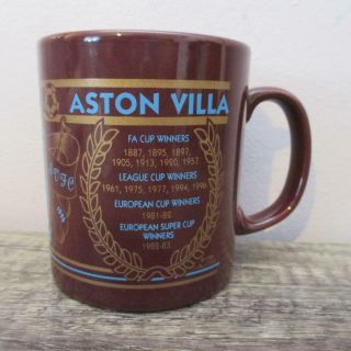 Aston Villa Vintage 1996 Winners Cup Mug - Staffordshire Tableware Very Rare