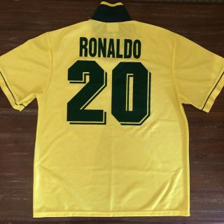 Brazil 1994 World Cup Home Football Shirt 20 Ronaldo 90s Rare