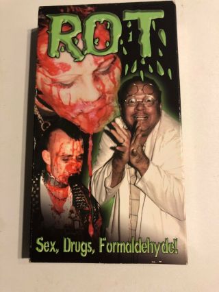 Rot Vhs Video Outlaw Punk Rock Zombies Rare Oop Sov