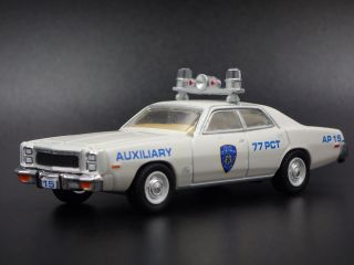 1977 Plymouth Fury York Police Nypd Rare 1:64 Collectible Diecast Model Car
