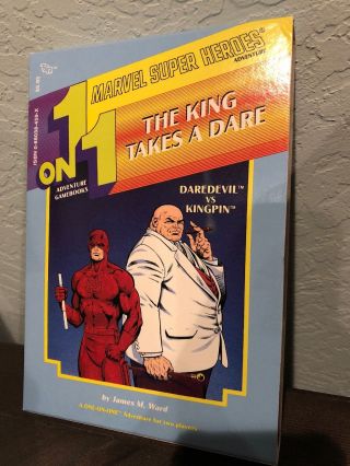 Rare Daredevil Vs Kingpin 1 On 1 Adventure Gamebook Tsr Marvel Heroes