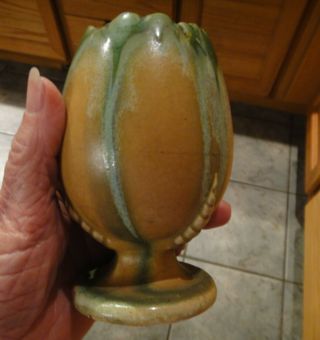 Vtg.  /Antique Vase Planter Drip Art Glaze Pottery Belgium Rare Estate Find 2
