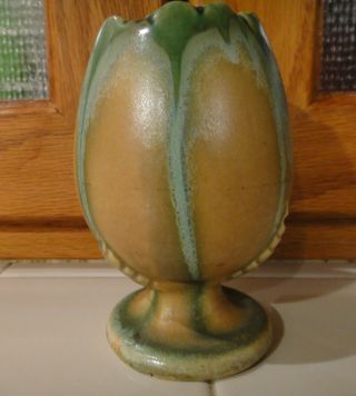 Vtg.  /Antique Vase Planter Drip Art Glaze Pottery Belgium Rare Estate Find 3