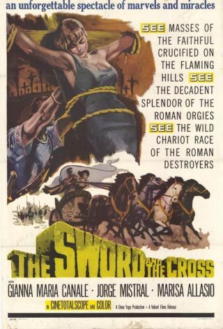 The Sword And The Cross Rare Classic Movie Dvd 1958 Yvonne De Carlo