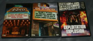 42nd Street Forever - Vol.  1 2 And 3 (dvd 3 - Discs) Rare Synapse Sleaze Cult