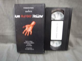 Vhs Video Rare B Movie Axe Murder Hollow Df Productions 2003 Detisch Fish Film