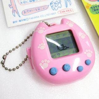 Rare Neko Unjyatta Pink Virtual Pet Tamagotchi Kitty Style Takara Japan 1997 F/S 3