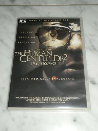 The Human Centipede 2: Full Sequence Dvd,  Maddi Black,  Yennie,  Laurence Rare Oop