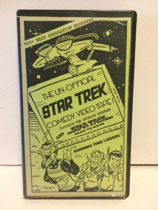 1986 Un - Official Star Trek Comedy Vhs Tape Bloopers Rare Added Behind The Scenes