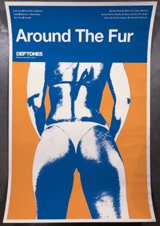 Deftones Around The Fur Serigraph 119 (poster Rare Poster Lithograph) 24x36”