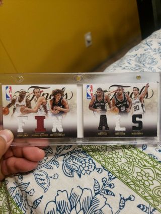 2012 Panini Preferred Booklet Finals Cavs Vs Spurs Lebron James Rare Card