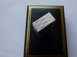 Dunhill Rollagas ' d ' Mark Lighter Silver Plated Rare Design - Boxed 5