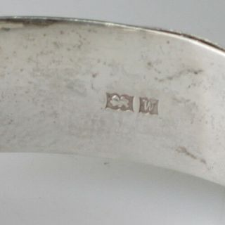 old rare vintage antique C.  P.  S.  Sterling Silver Womens Bracelet Anchor Lion 5