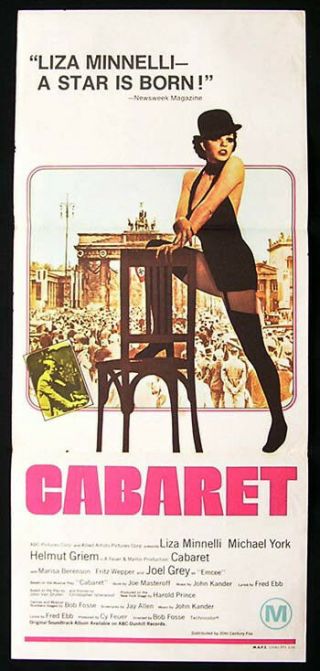 Cabaret Liza Minnelli Rare Vintage Daybill Movie Poster