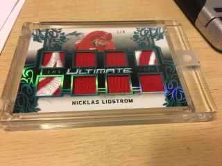 2018 - 19 Leaf Ultimate 8 Piece Nicklas Lidstrom Relics 