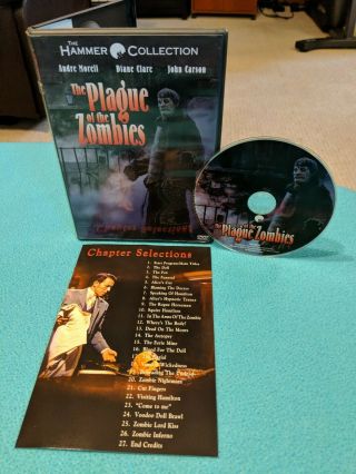 The Plague Of The Zombies (dvd) Anchor Bay Rare Oop Horror Disc Flawless