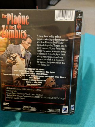 The Plague of the Zombies (DVD) ANCHOR BAY RARE OOP HORROR DISC FLAWLESS 4