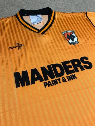 Wolves Football Shirt Wolverhampton Wanderers Rare Retro Scoreline 3