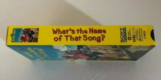 Sesame Street What ' s The Name Of That Song Rare & OOP Sony Wonder Home Video VHS 3