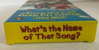Sesame Street What ' s The Name Of That Song Rare & OOP Sony Wonder Home Video VHS 4