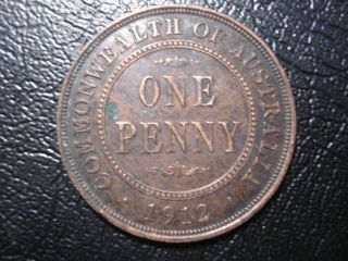 Australian 1912 Penny Coin 8 Pearls Rare Deceased Estate Find