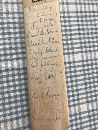 Cricket Bat Middlesex Signed Autographed 1987 Vintage Lords Collectable Rare VGC 3