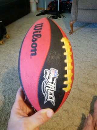 Rare Red/black Wilson Nfl Street Jr.  Football Promo Video Game Ball Collectible