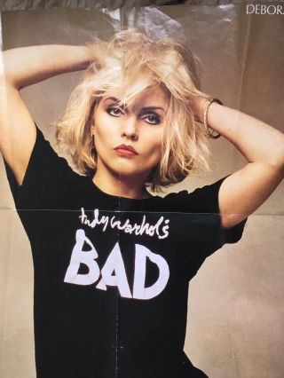 Rare Vintage Blondie Debbie Harry Poster 1981 Andy Warhol Huge A1 POP Rock Art 3
