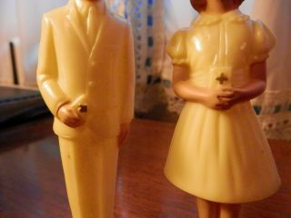 Wedding cake toppers antique first wedding priest estate rare 4