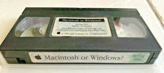 Macintosh Or Windows? (rare Vhs Tape From Apple In 1996)