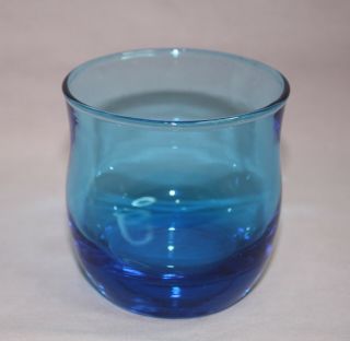 Rare Vintage Drinking Glass Cobalt Blue Glass Tumbler Fostoria?