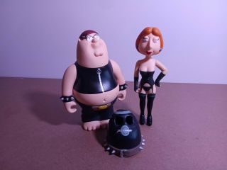 Family Guy Nighttime Lois & Peter Bondage Action Figures Loose Rare Mezco Toys