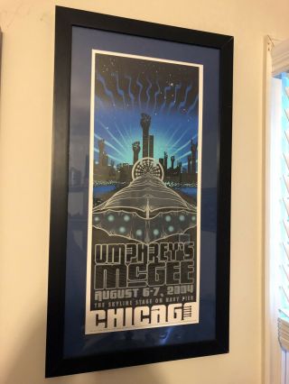 Umphrey’s Mcgee Skyline 2004 Chicago Poster Wood Signed Only 225 Rare