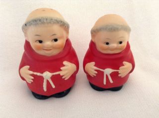 Rare Vintage Salt And Pepper Shakers Red Cardinal Tuck Made In West Germany