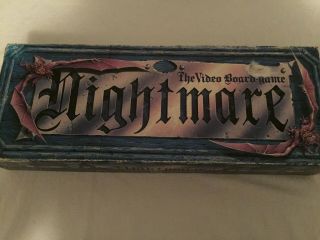 Nightmare Video Board Game Vhs Tape Vintage 1991 Atmosfear Rare Retro